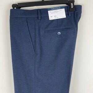 Nautica Suit Dress Pants Modern Fit Flat Front Blue Men's 41x32‎ NEW E04427